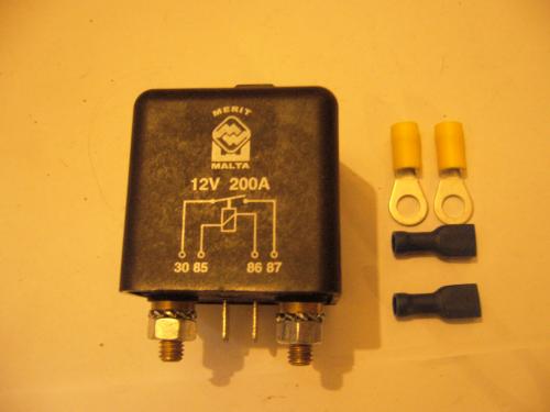 Merit Trennrelais f 2 Batt, 200 Amp 12V, 1 sec: 250 A  